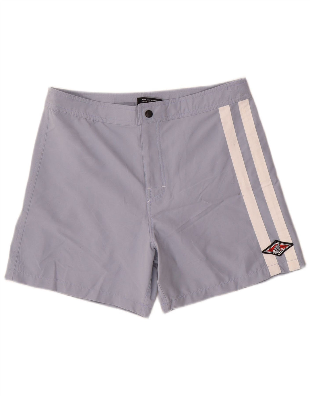 Bear Mens Swimming Shorts Medium  Blue Polyester
