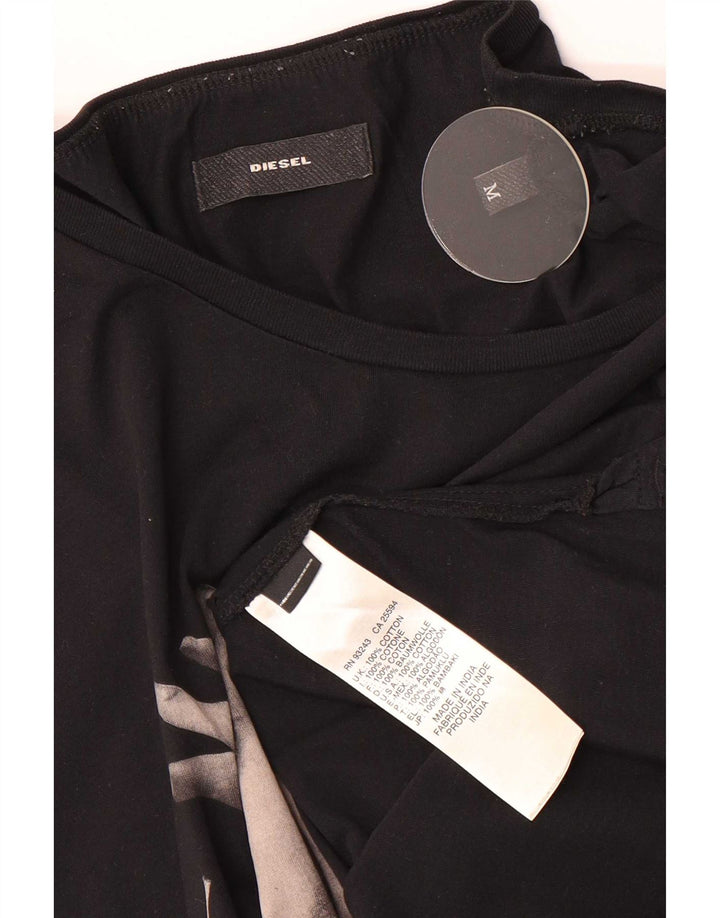 Canotta grafica da uomo Diesel, cotone nero medio