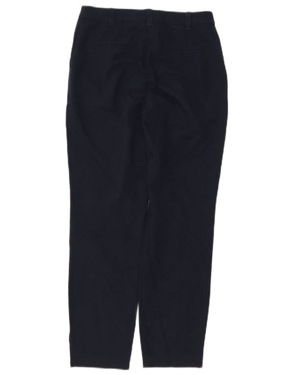 Topshop Dame Petite Straight Suit Bukser UK 4 XS W24 L27 Marineblå