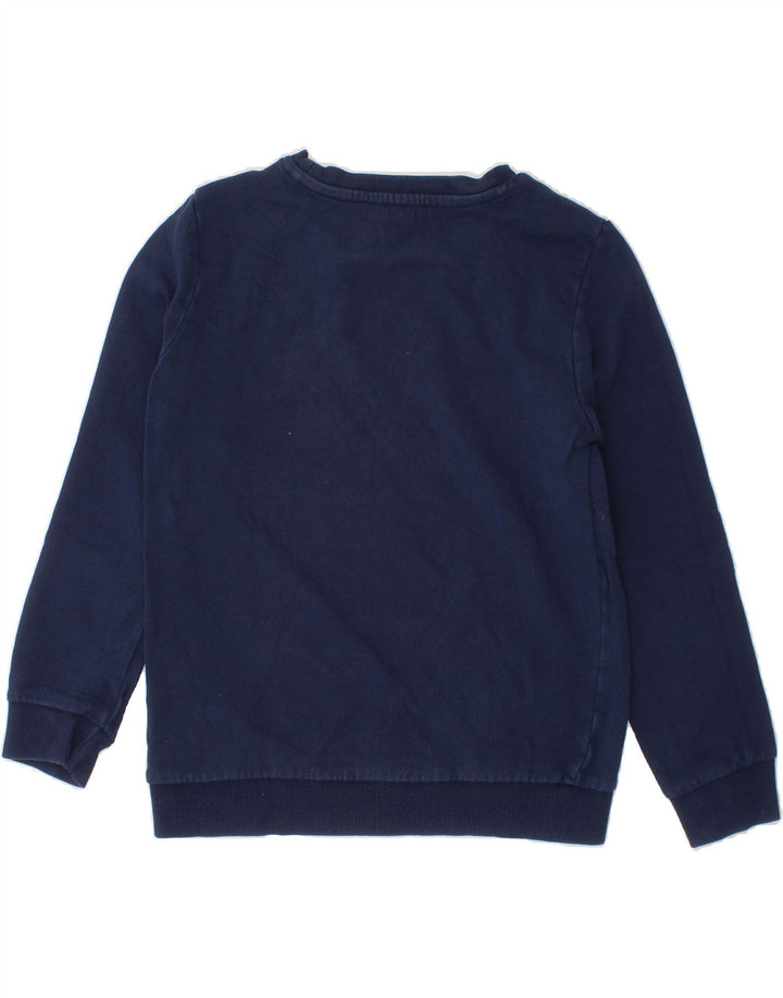 GUESS Boys Graphic Sweatshirt Jumper 6-7 Years Navy Blue Vintage Guess and Second-Hand Guess from Messina Hembry 