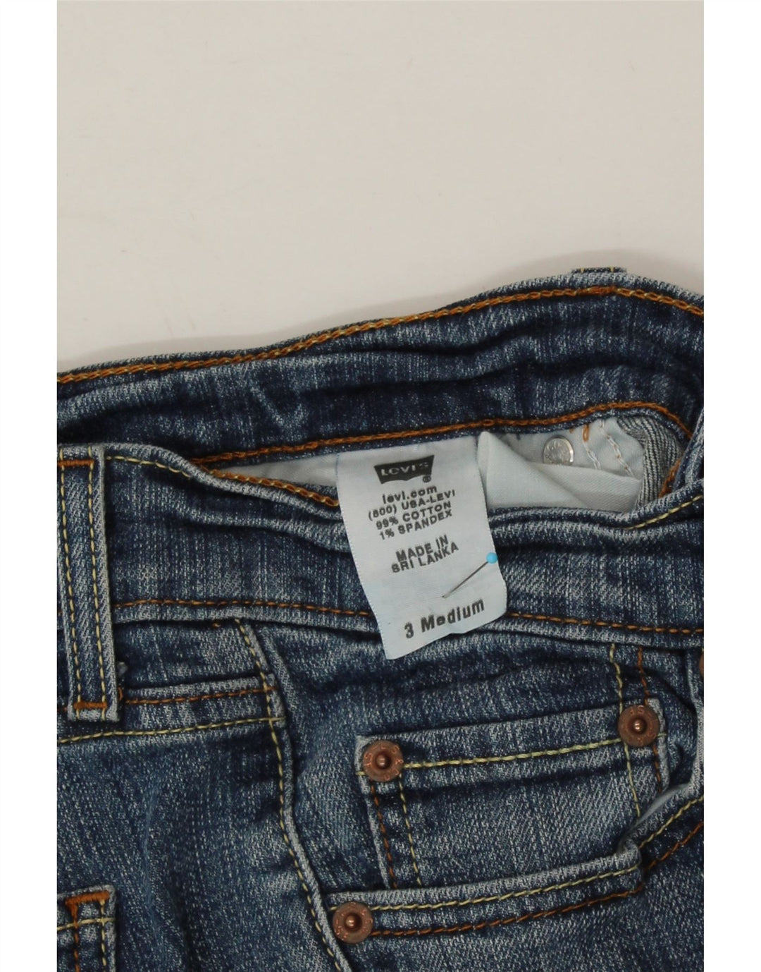 LEVI'S Womens 528 Denim Shorts US 3 Small W24  Blue Cotton Vintage Levi's and Second-Hand Levi's from Messina Hembry 