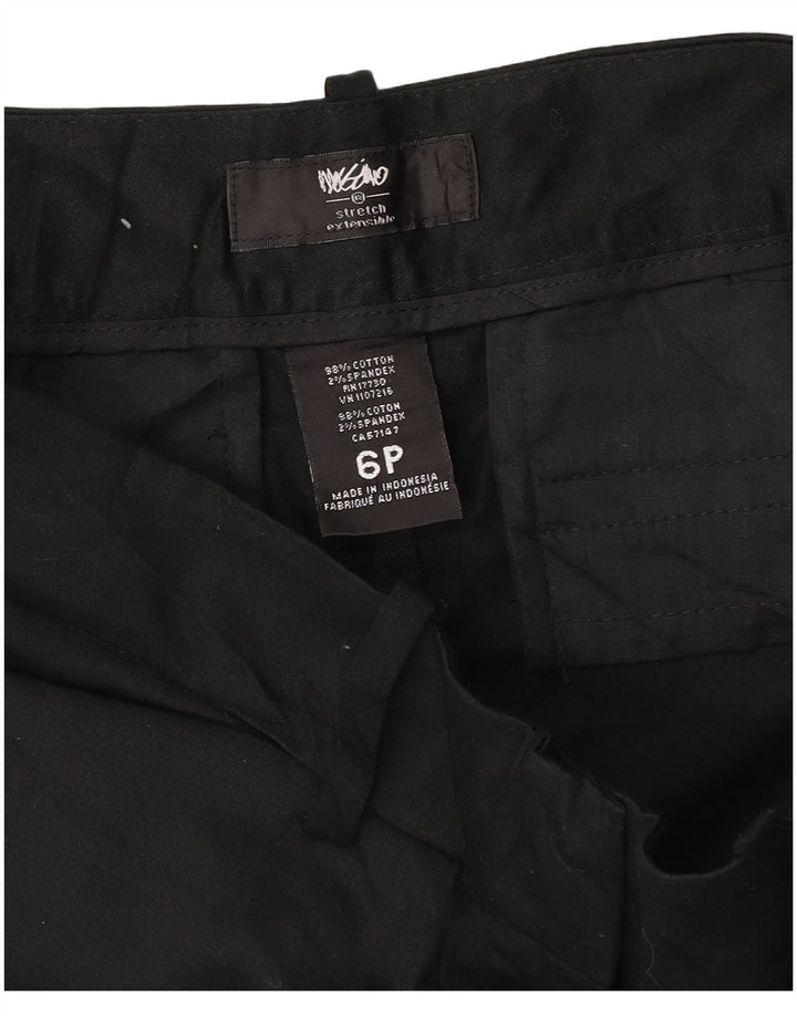 Mossimo Womens Petite Casual Shorts US 6 Medium W30  Black Cotton