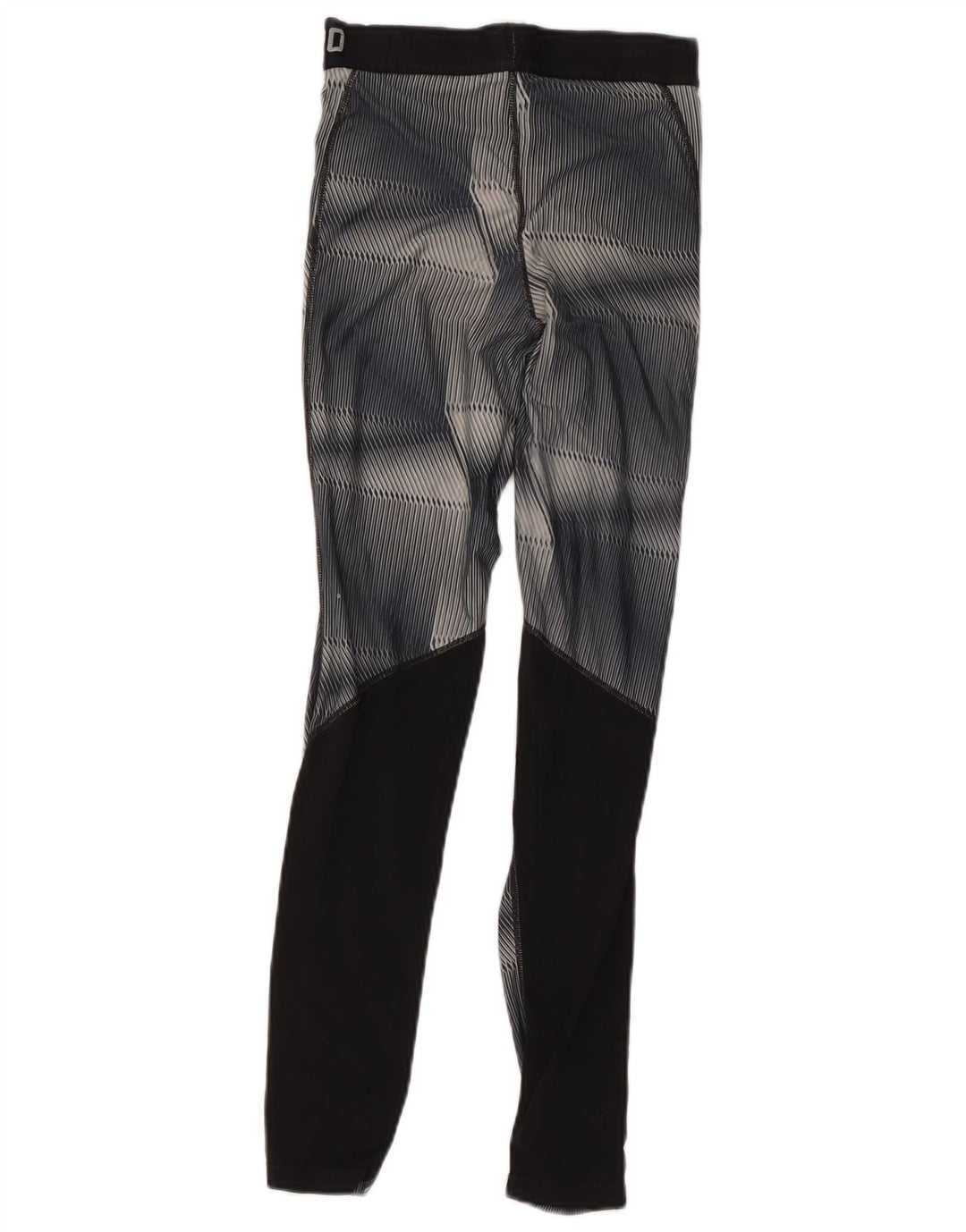 Nike Boys Graphic Leggings 10-11 Years Grey Colourblock Polyester