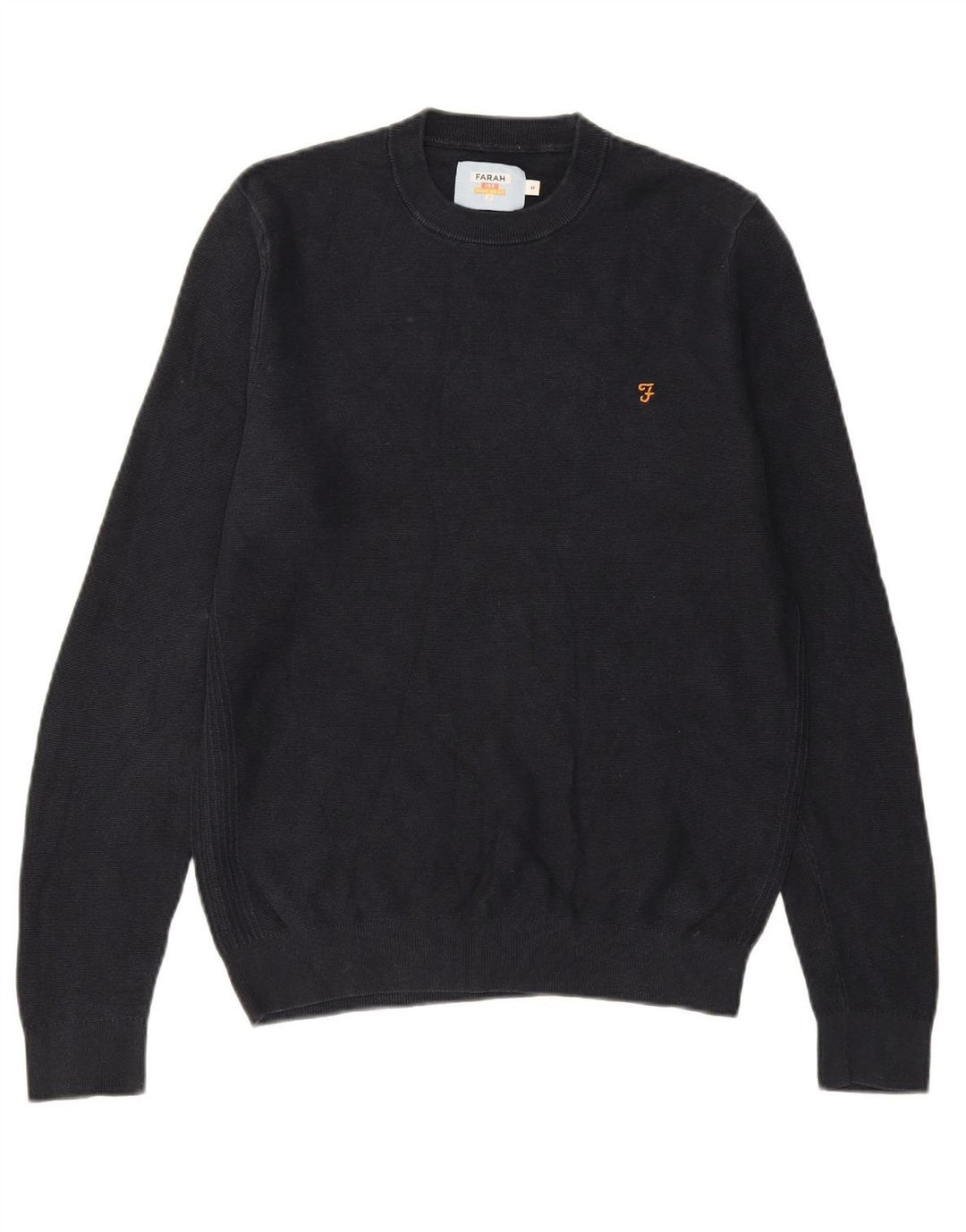 FARAH Mens Crew Neck Jumper Sweater Medium Navy Blue