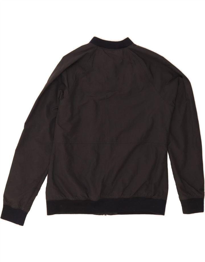 L.L.BEAN Womens Bomber Jacket UK 10 Small Black Acrylic Vintage L.L.Bean and Second-Hand L.L.Bean from Messina Hembry 