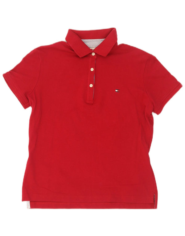 Tommy Hilfiger Polo para mujer UK 10 Small Rojo Algodón
