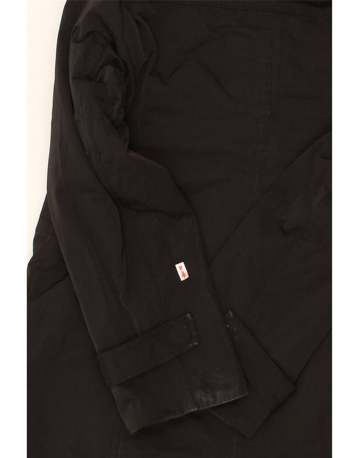 MASSIMO DUTTI Womens Hooded Windbreaker Coat UK 18 XL Black Polyester Vintage Massimo Dutti and Second-Hand Massimo Dutti from Messina Hembry 