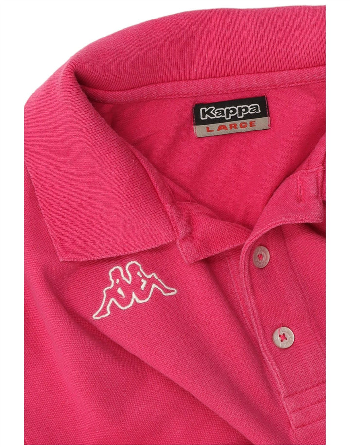 Kappa Mens Polo Shirt Large Pink