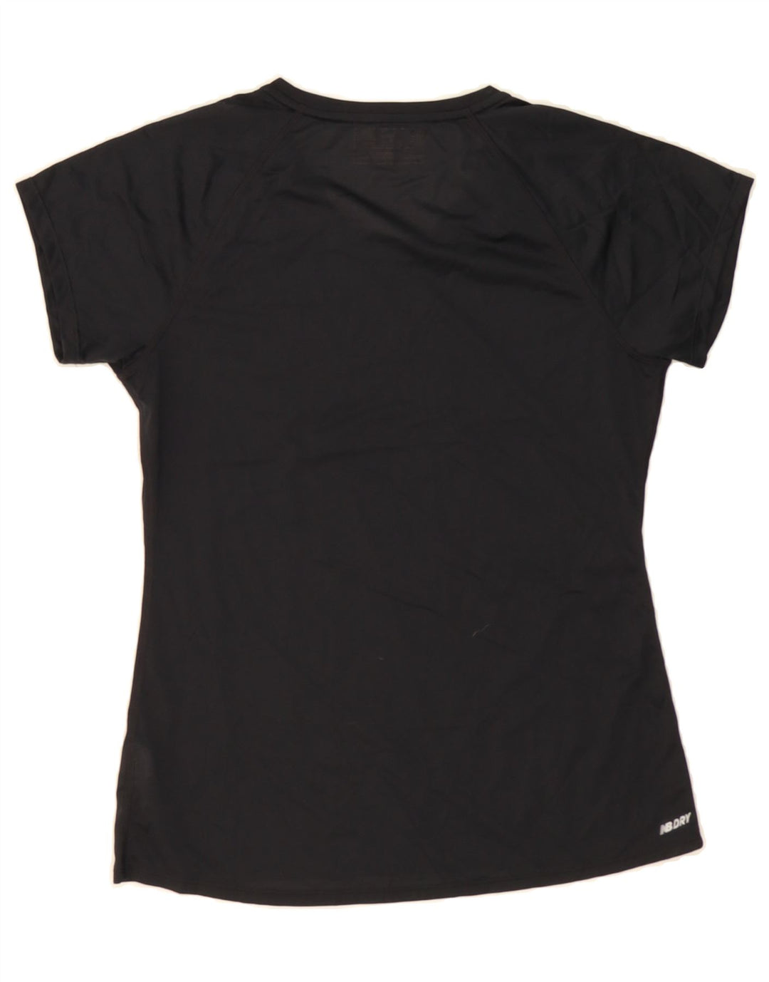 NEW BALANCE Womens Graphic T-Shirt Top UK 12 Medium Black Polyester Vintage New Balance and Second-Hand New Balance from Messina Hembry 