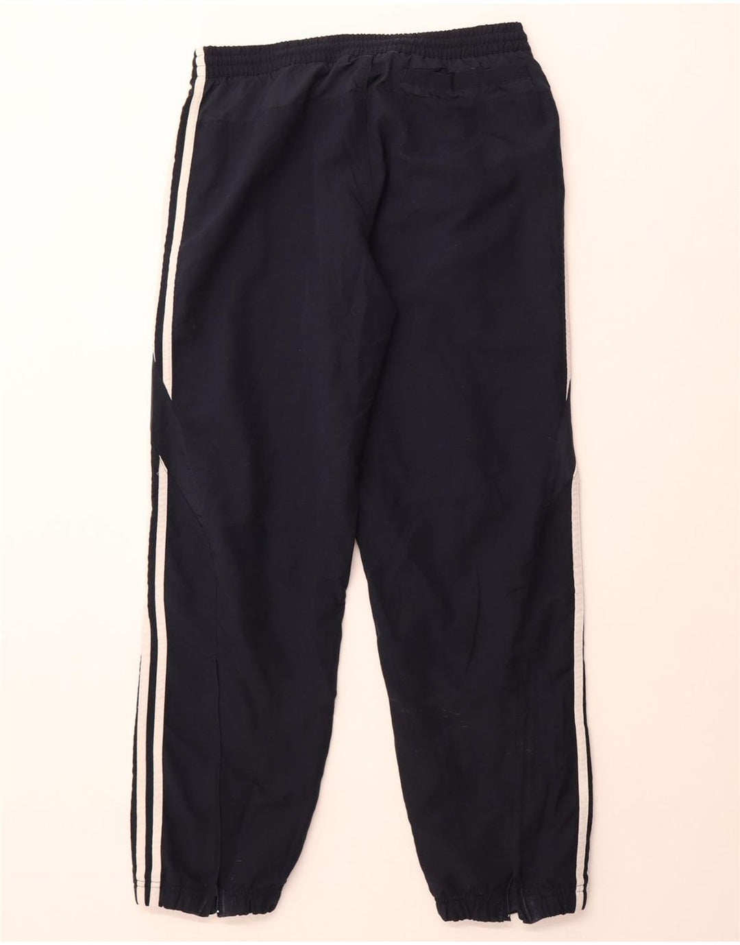 ADIDAS Mens Tracksuit Trousers Joggers Medium Navy Blue Polyester