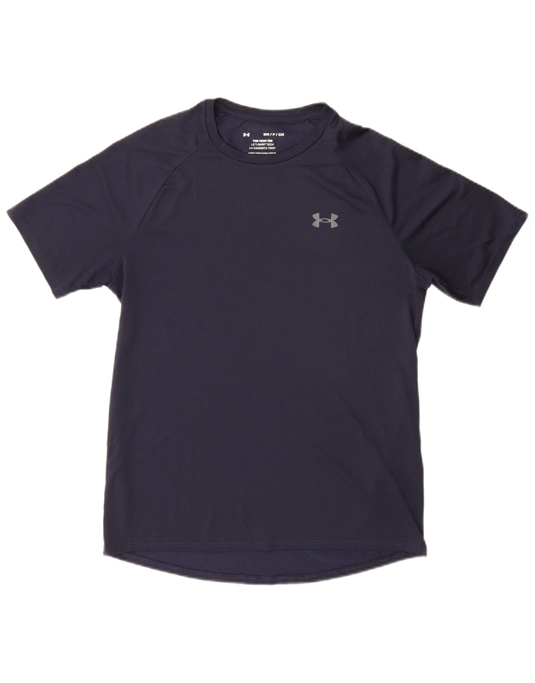 Under Armour Mens T-Shirt Top Small Navy Blue Polyester
