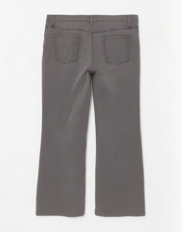 Marks & Spencer Feminino Per Una Bootcut Jeans Reino Unido 14 Médio W34 L28 Cinza