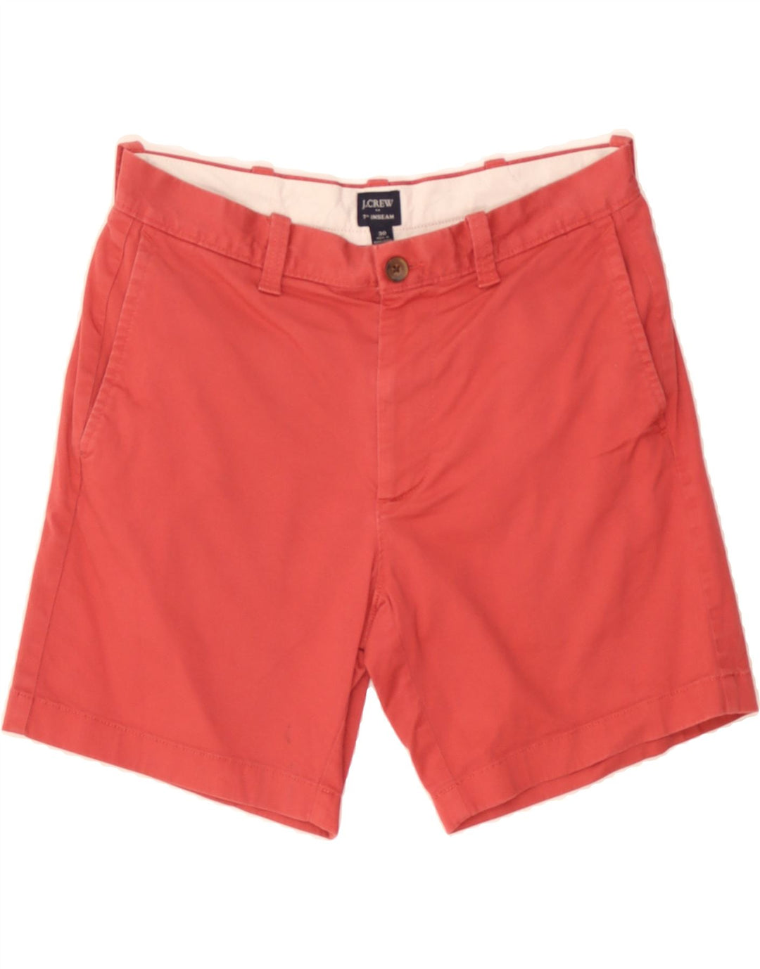 J. CREW Mens Chino Shorts W30 Medium  Red Cotton Vintage J. Crew and Second-Hand J. Crew from Messina Hembry 