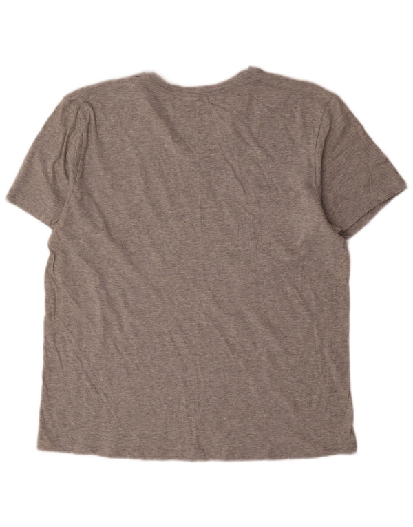 Calvin Klein Herren T-Shirt Top Large Grau meliert Baumwolle