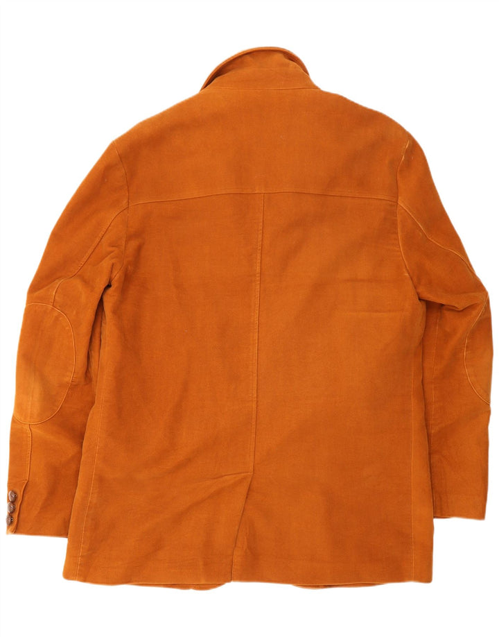 Mabrun Mens Utility Jacket IT 48 Medium Brown Cotton