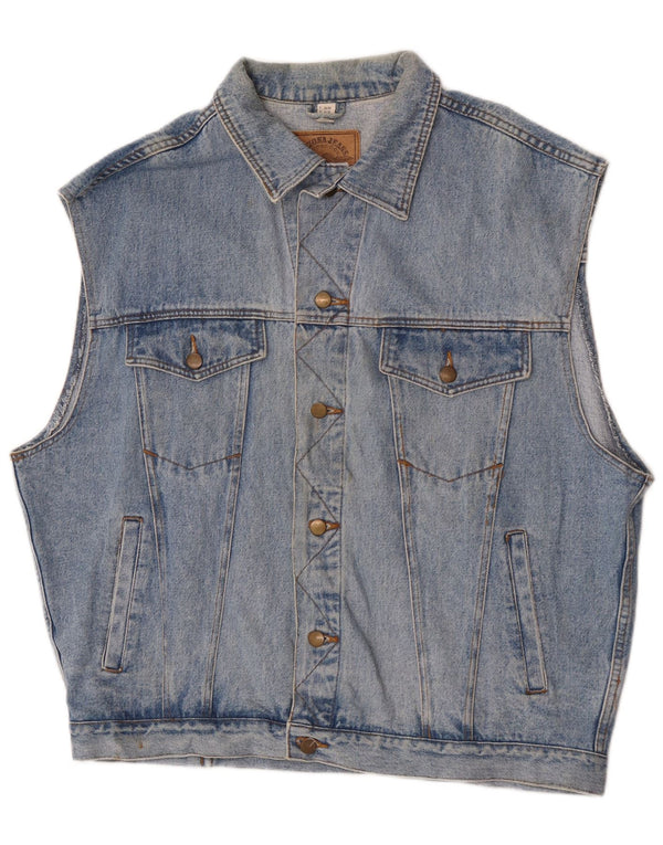 Arizona Jeans Herren-Jeansweste, UK 46/48, 3XL, blaue Baumwolle