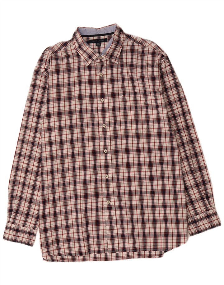 TOMMY HILFIGER Mens Shirt Large Multicoloured Check Cotton