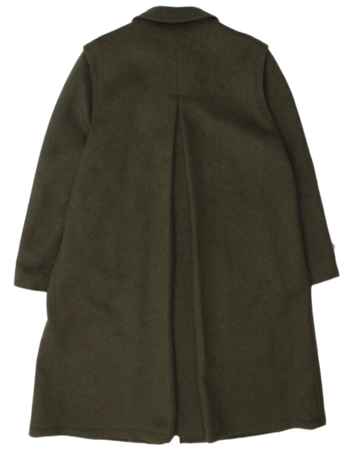 Schneiders Mens Overcoat UK 38 Medium Khaki Wool