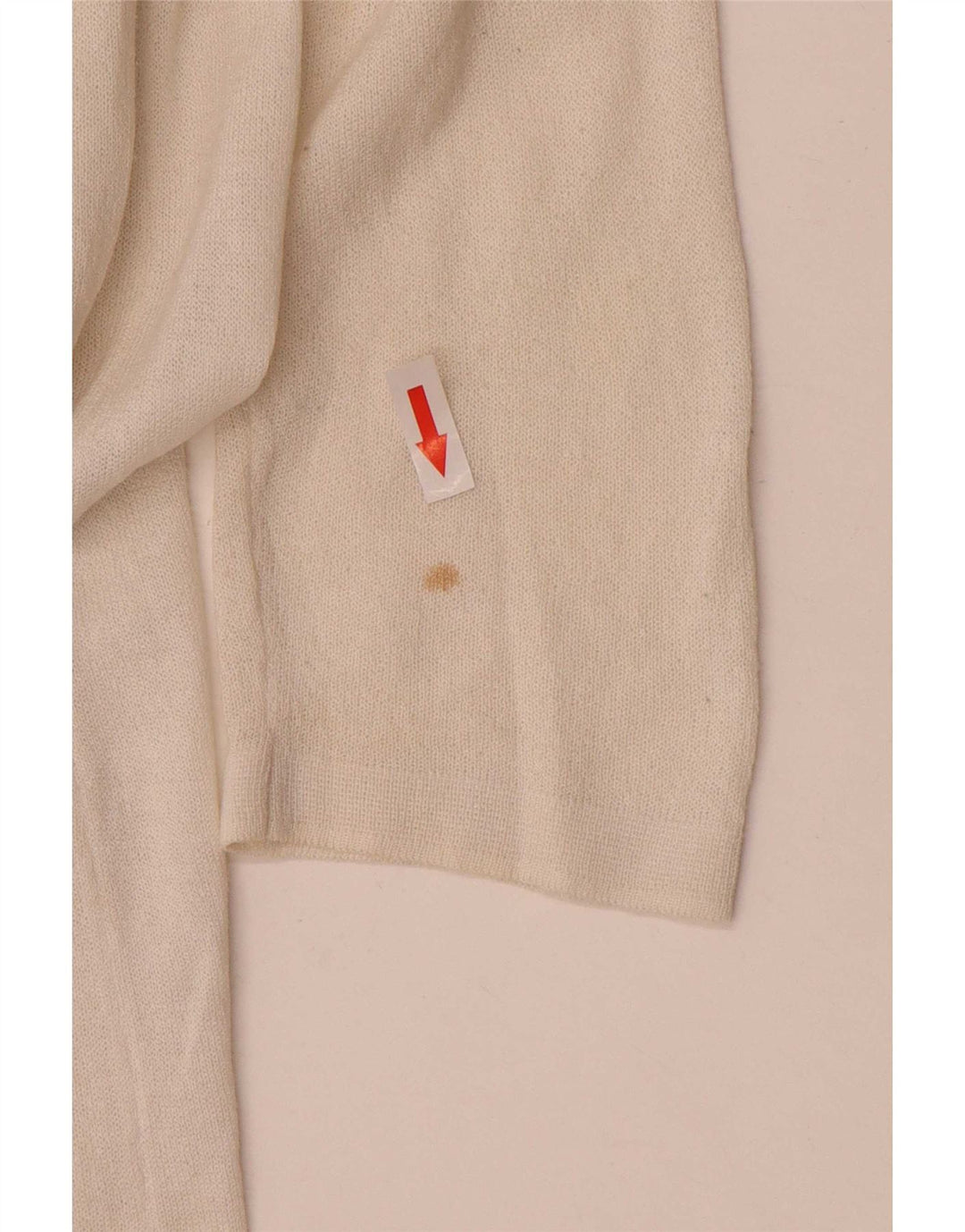 Marks & Spencer Womens Longline Cardigan Sweater UK 14 Medium Off White