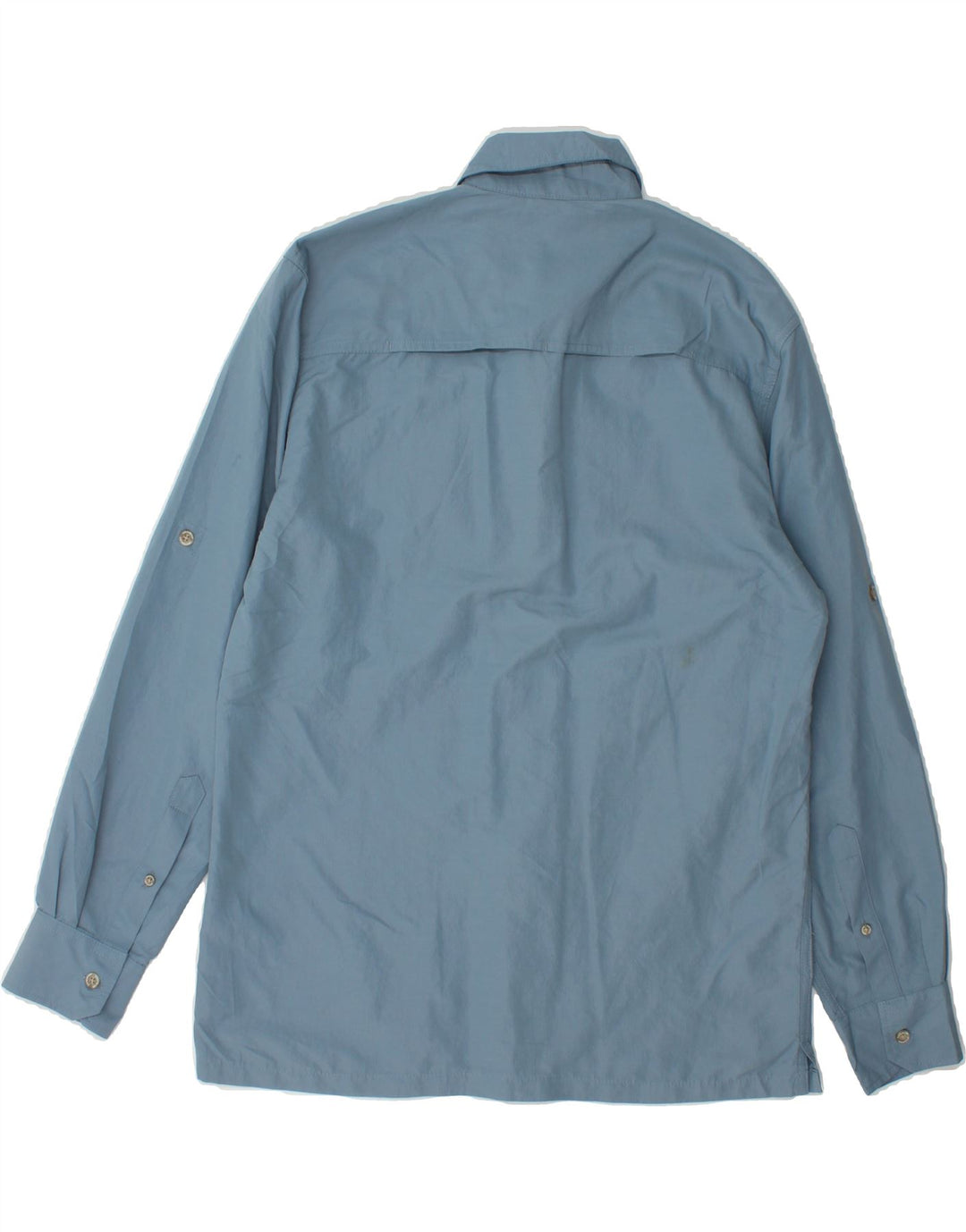 EDDIE BAUER Mens Shirt Medium Blue Polyester Vintage Eddie Bauer and Second-Hand Eddie Bauer from Messina Hembry 