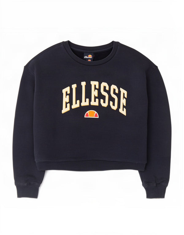 Damska bluza Ellesse Crop Graphic Jumper UK 12 Średni granat