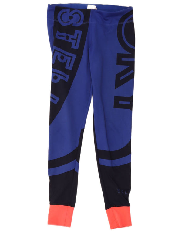 Adidas Femmes Stella Survêtement Pantalon Joggers UK 8/10 Petit Bleu
