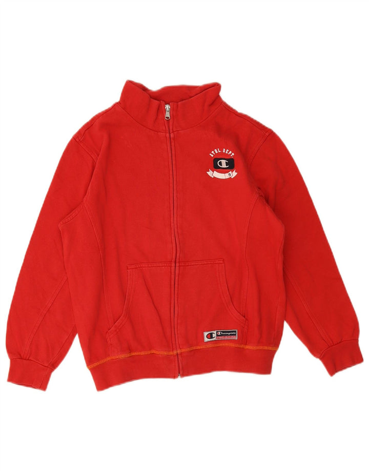 Giacca Top della Tuta da Bambino CHAMPION 9-10 Anni Medio Rosso Cotone