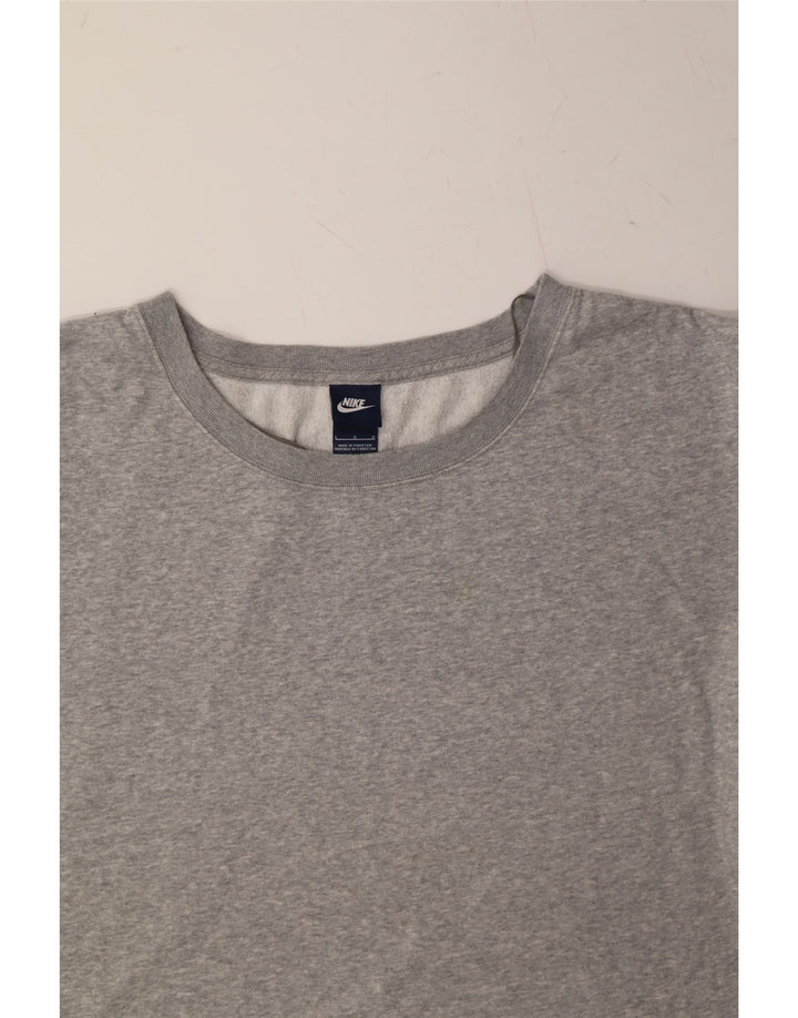 NIKE Womens Sweatshirt Jumper UK 16 Large Grey Cotton Vintage Nike and Second-Hand Nike from Messina Hembry 