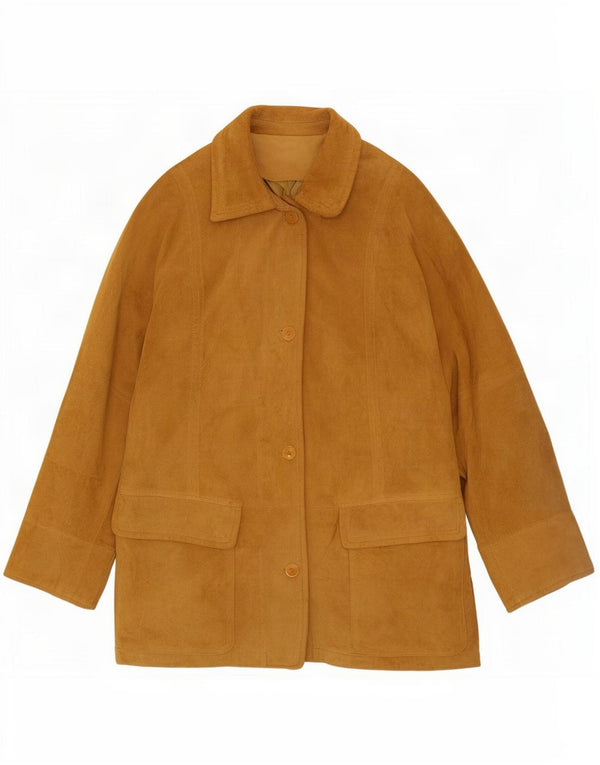 Mabrun Womens Suede Jacket IT 48 XL Beige