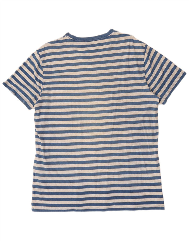 Levi's Mens T-Shirt Top XL Blue Striped Cotton