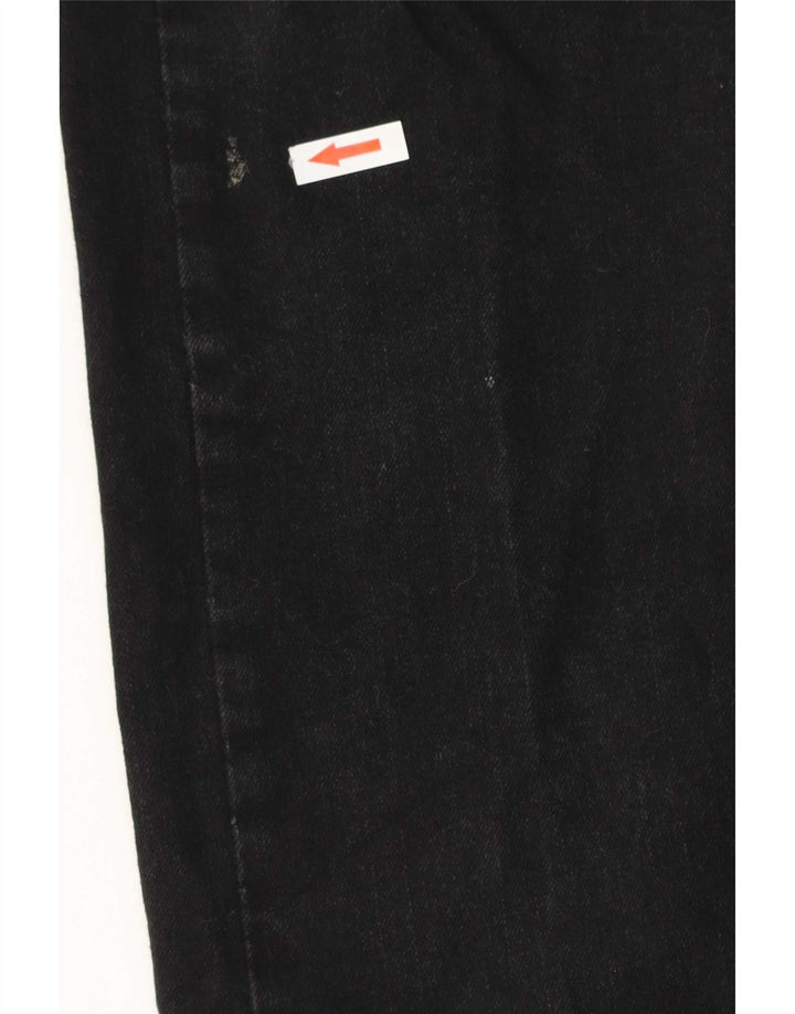 Lee Mens Regular Fit Straight Jeans W30 L32 Black Cotton