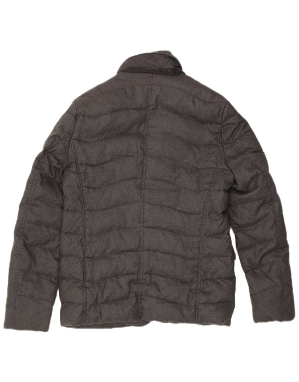 Gas Mens Padded Jacket UK 36 Small Grey Polyamide