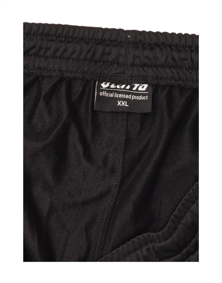 LOTTO Mens Tracksuit Trousers Joggers 2XL  Black Polyester Vintage Lotto and Second-Hand Lotto from Messina Hembry 
