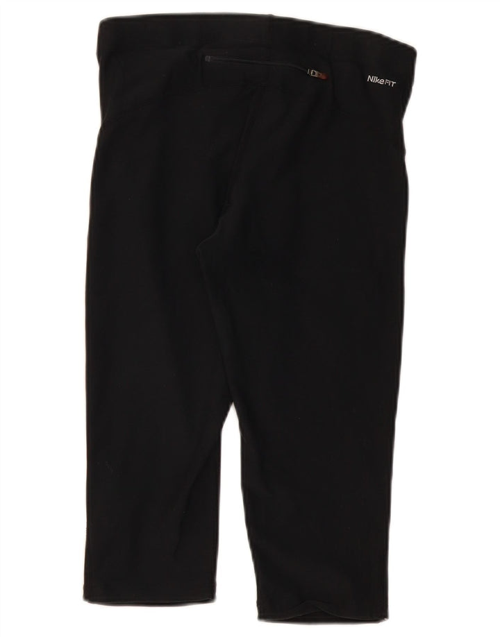 Damskie legginsy Nike Capri UK 10/12, średni czarny poliester