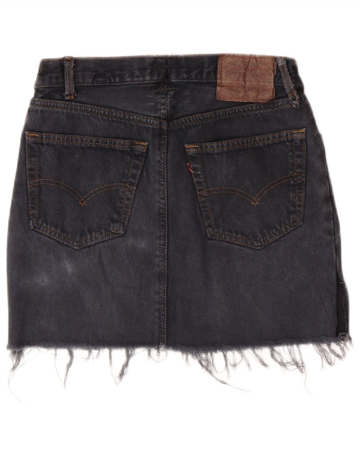 LEVI'S Womens Denim Skirt W28 Medium Grey