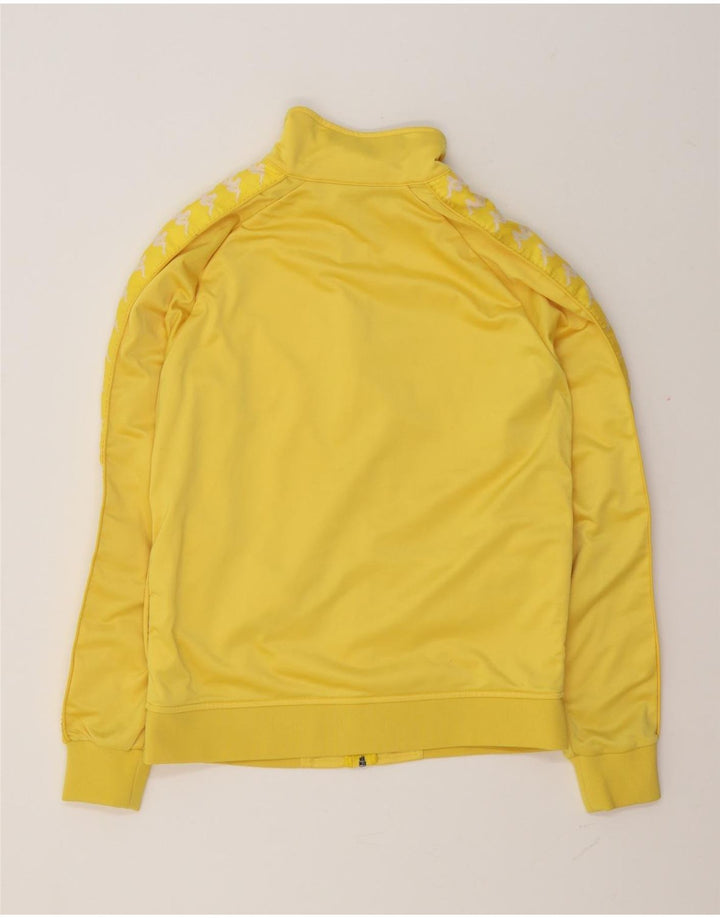 Giacca da tuta grafica da uomo Kappa in poliestere giallo medio