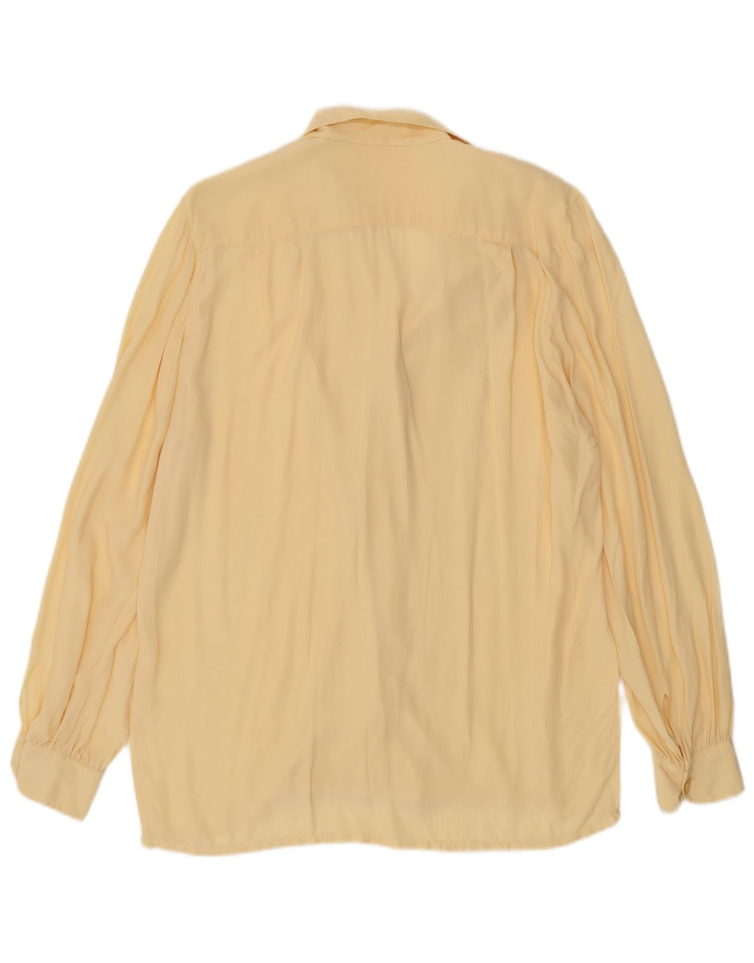 Vintage Womens Shirt UK 16 Large Yellow