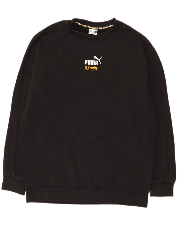 Puma Mens Graphic Sweatshirt Jumper Large Black Cotton