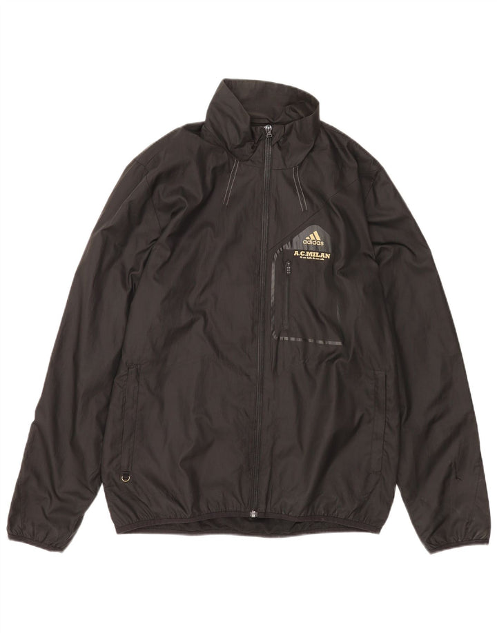 Giacca antipioggia da uomo Adidas UK 38 poliestere nero medio