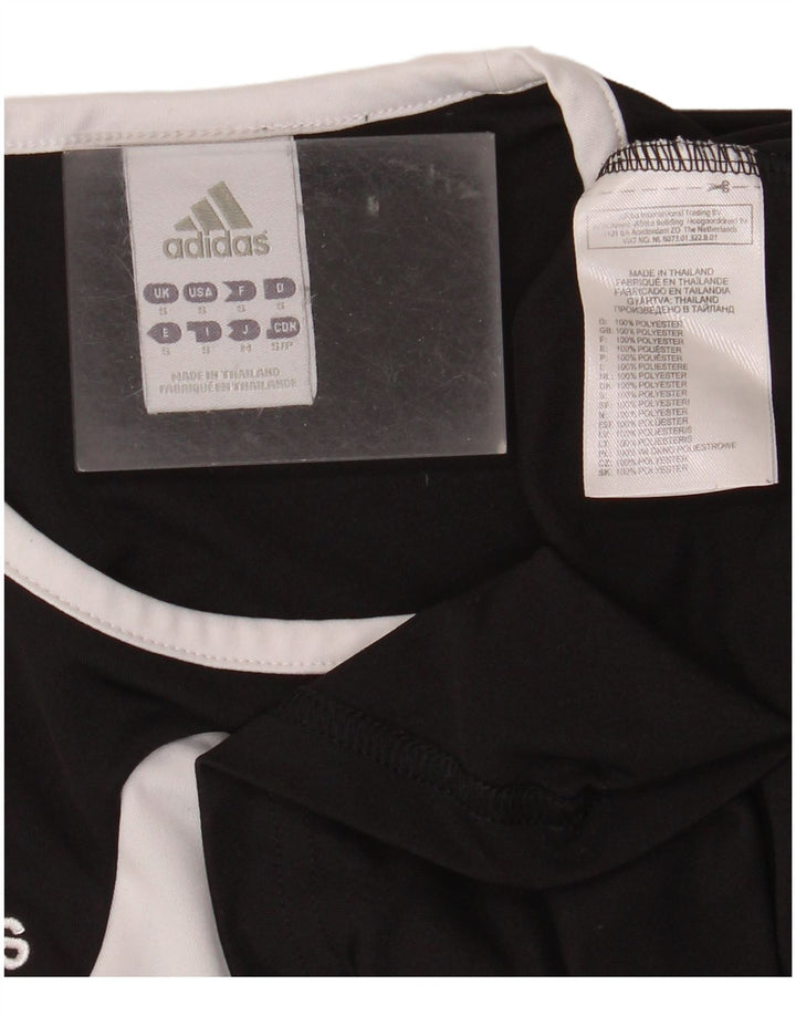 T-shirt ADIDAS da uomo Climalite Top Small in poliestere color block nero