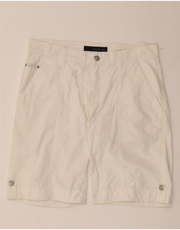Calvin Klein Mens Chino Shorts W32 Medium White