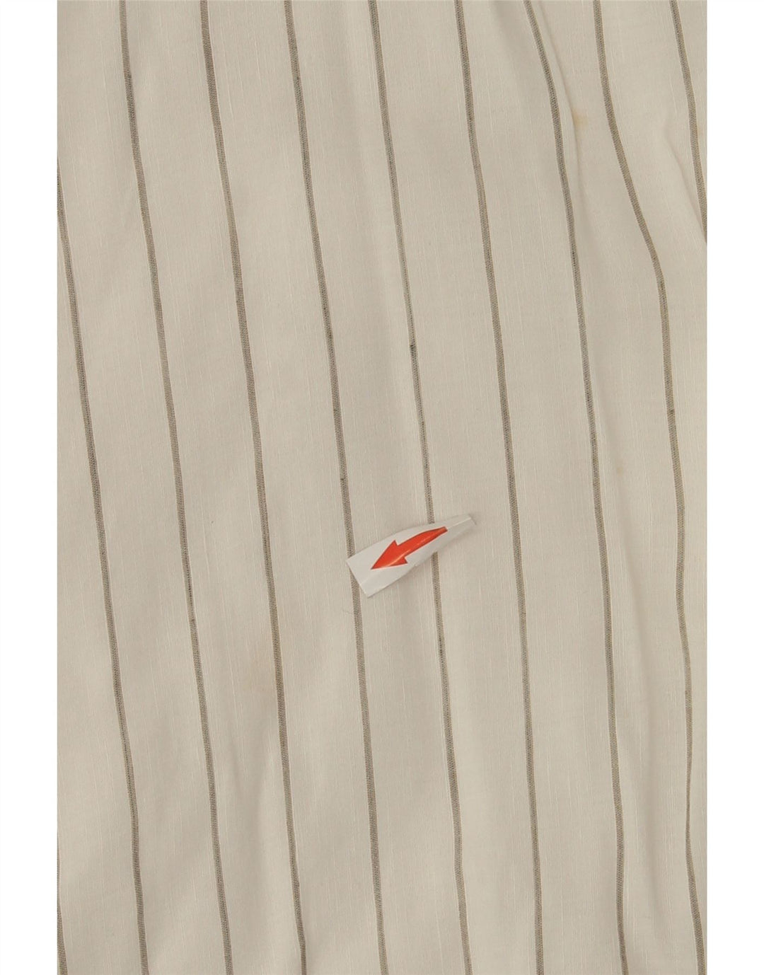 vintage Mens Manches Courtes Pull Chemise Petit Blanc Rayé