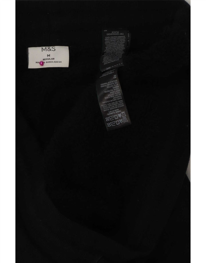 Marks & Spencer Mens Regular Tracksuit Trousers Joggers Medium Black