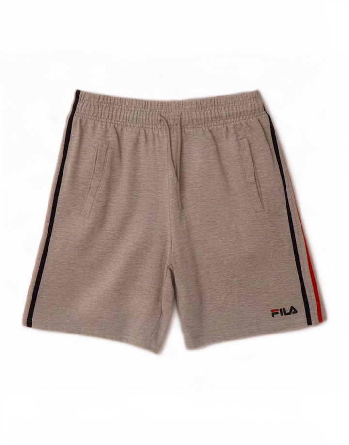 Fila Mens Sport Shorts Medium Grey Flecked Cotton
