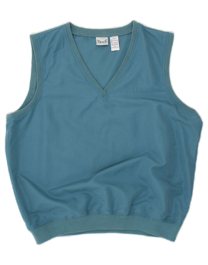 IZOD Womens Vest Top UK 14 Medium Blue Polyester Vintage Izod and Second-Hand Izod from Messina Hembry 