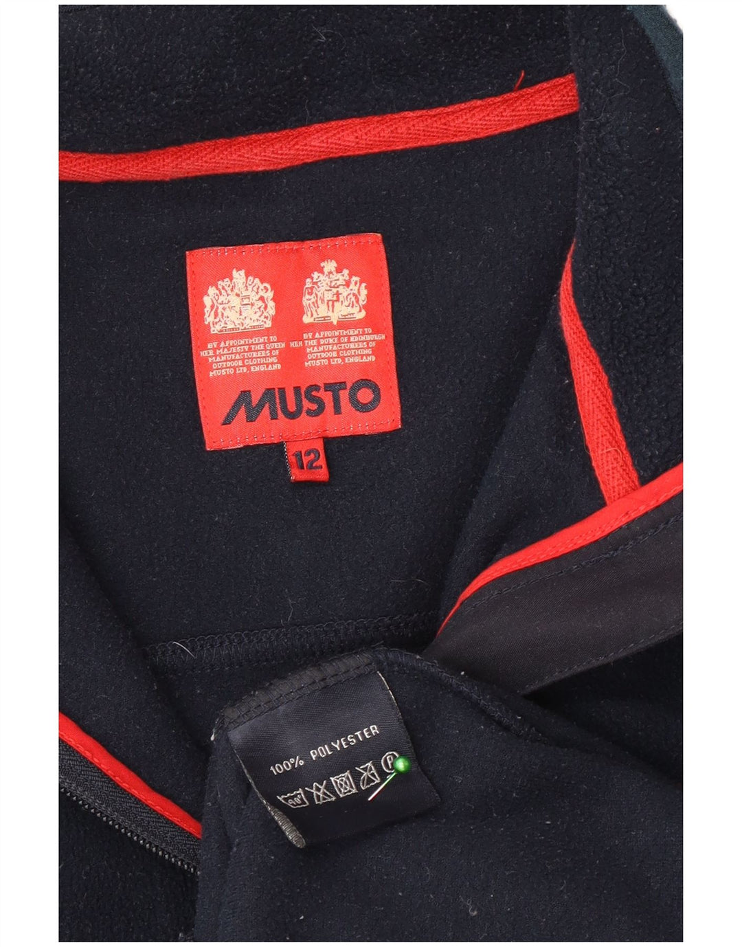 Giacca in pile da donna Musto UK 12 poliestere blu navy medio