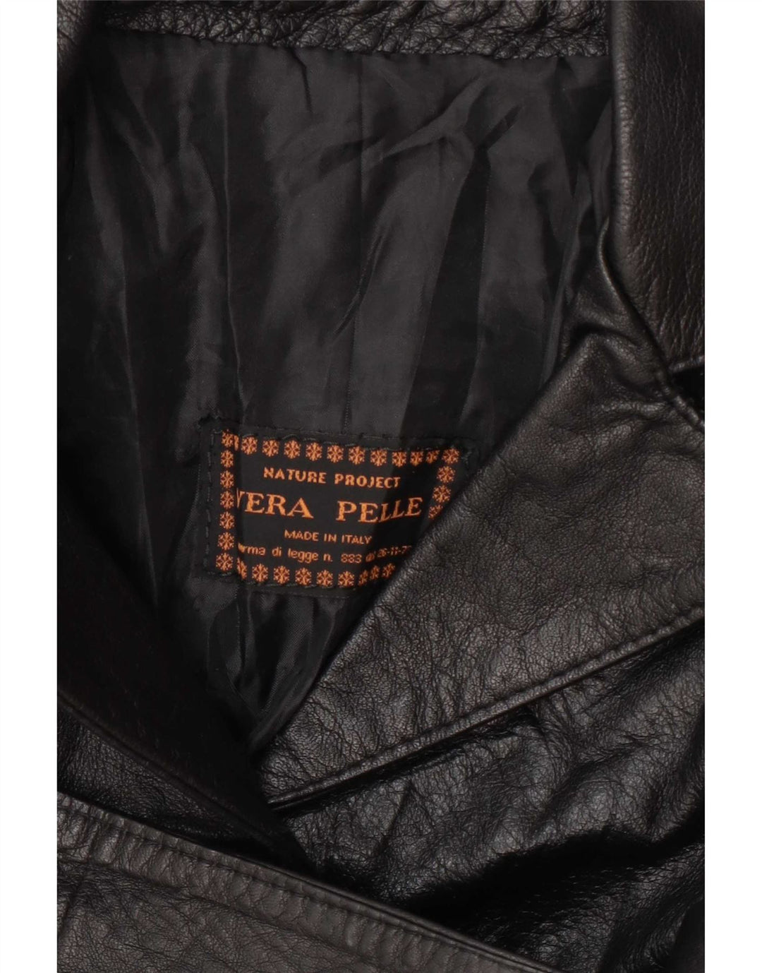 Vintage Womens Leather Coat UK 8 Small Black