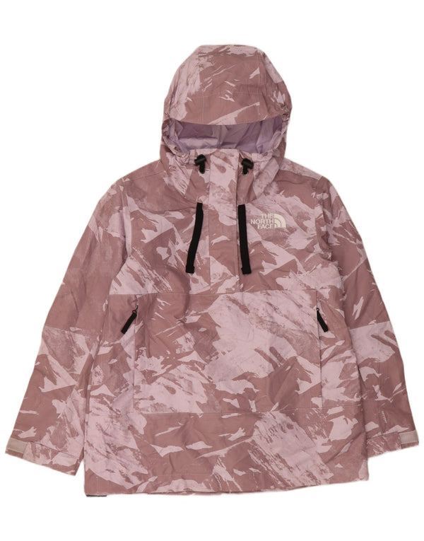 The North Face Dame Hætte Anorak regnjakke UK 18 XL Lilla Camouflage