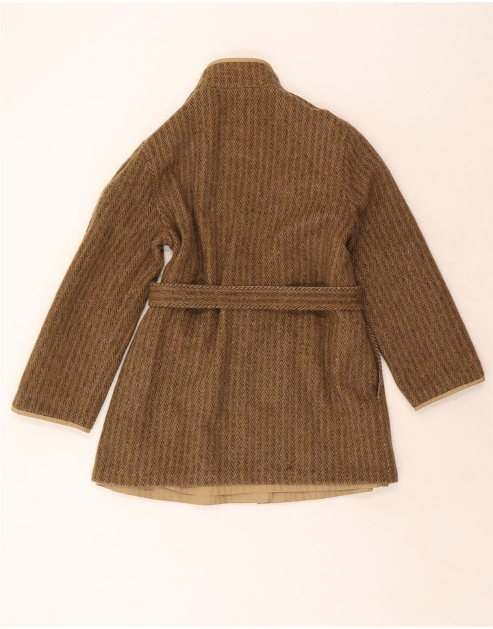 Abrigo reversible vintage para mujer IT 42 Caqui medio