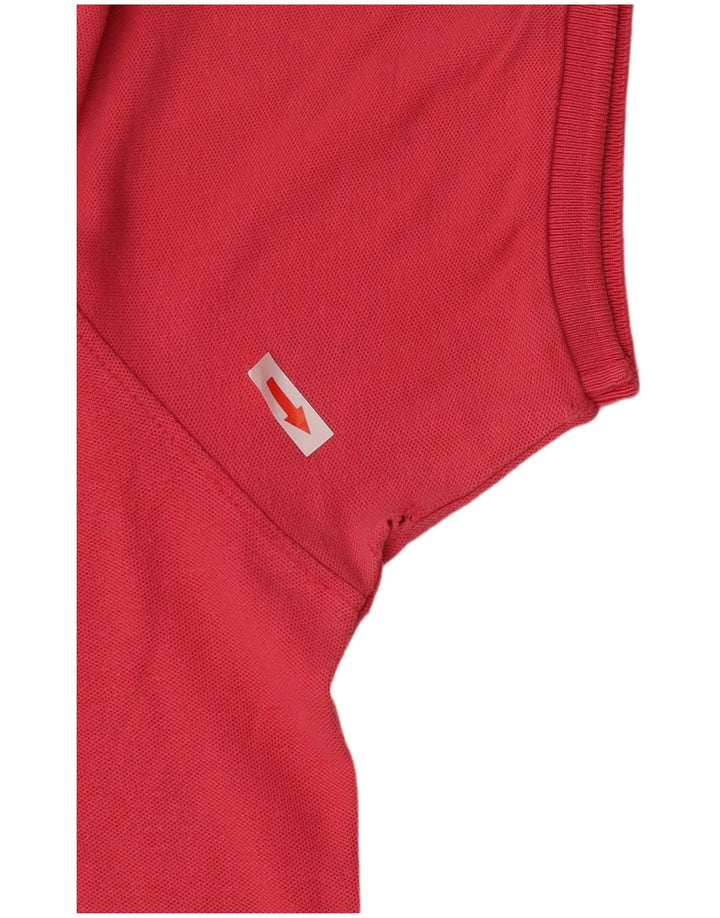 Fila Mens Polo Shirt Large Pink Cotton